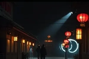 《长夜灯塔》悬疑剧封面，雨夜灯塔与礁石剪影